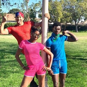 His and Hers Unisex Mesh Short Set- Red